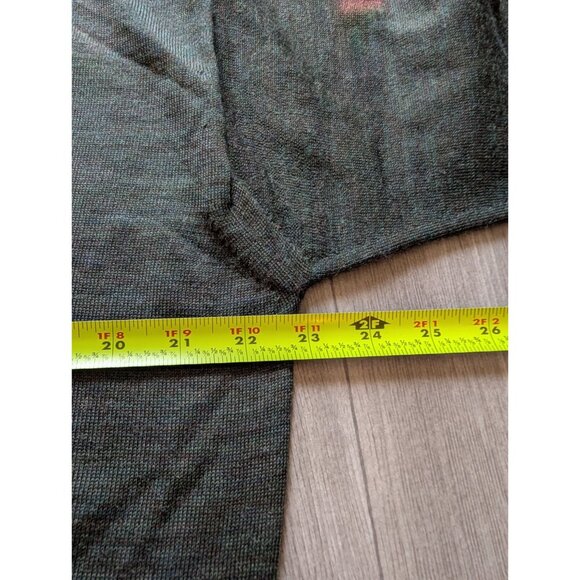 Tricots St. Raphael V-Neck Green Wool Sweater Made In Uruguay Large - Picture 6 of 6